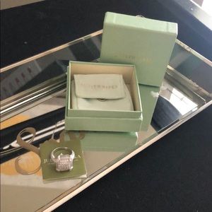 Brand New Judith Ripka Sterling Silver Heart Ring